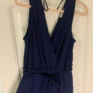 Navy blue jumpsuit